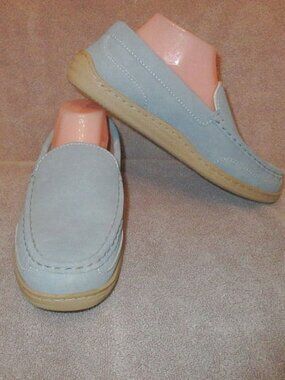 My Slippers Women's Leather Moccasin Size 10 Comfort Slip On Lined Foam In & Out